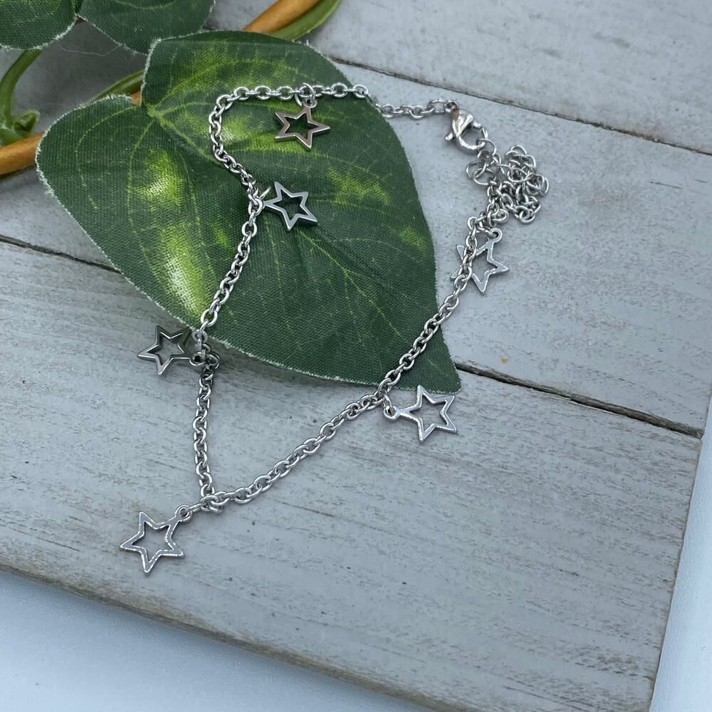 Stars Stainless Steel Anklet